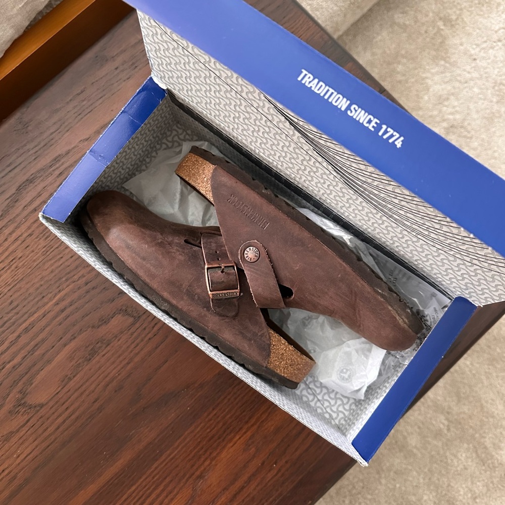 Birkenstock Boston Clogs - oiled leather size 37